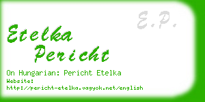 etelka pericht business card
